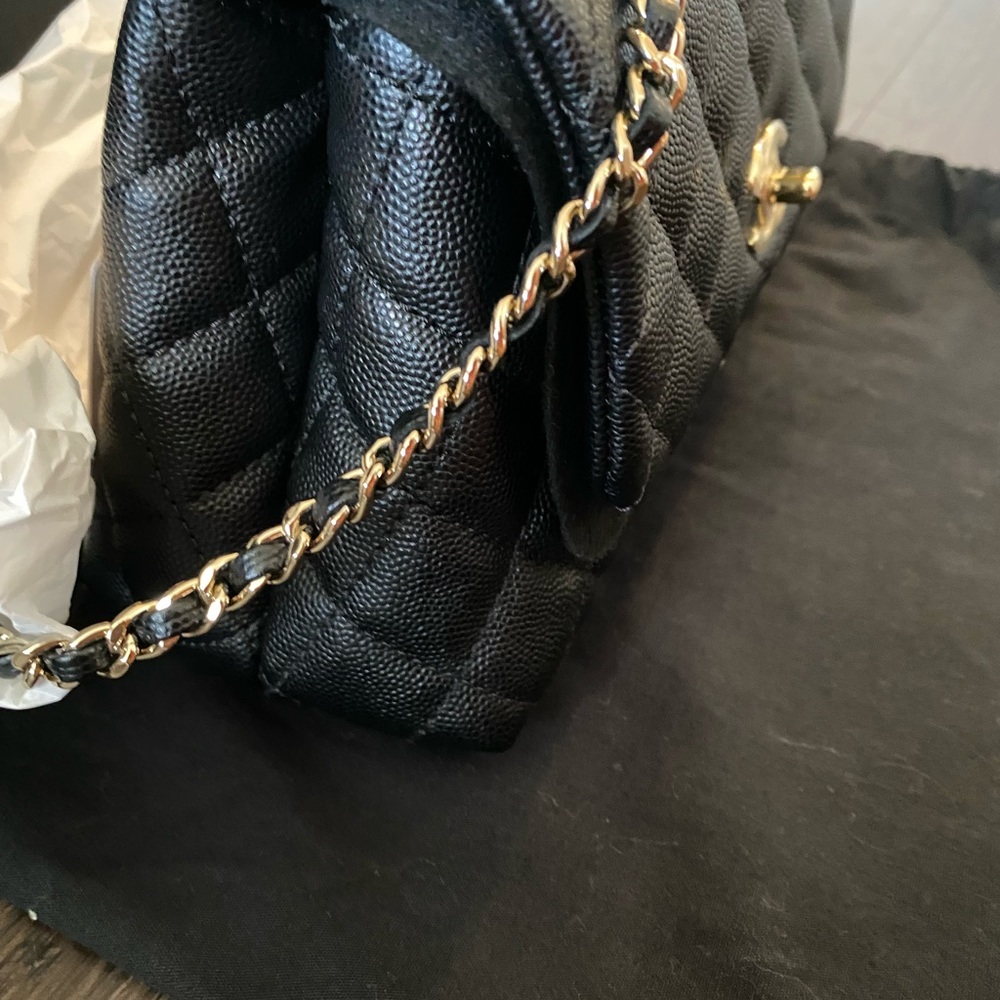 Sold out ✖️✖️Chanel small coco handle bag in champagne gold with caviar leather - Picture 4 of 9